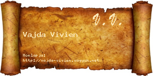 Vajda Vivien névjegykártya